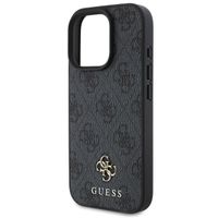 Guess 4G Metal Logo Backcover MagSafe Apple iPhone 16 Pro Max - Zwart