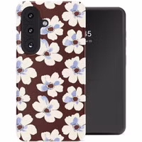 Selencia Vivid Backcover met MagSafe Samsung Galaxy S26 - Choco Flower Pop