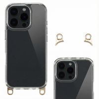 Selencia Backcover met afneembare haakjes Apple iPhone 16 Pro - Transparant