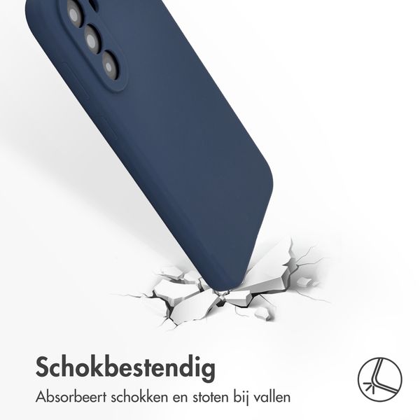 Accezz Liquid Silicone Backcover Samsung Galaxy A57 (5G) - Donkerblauw