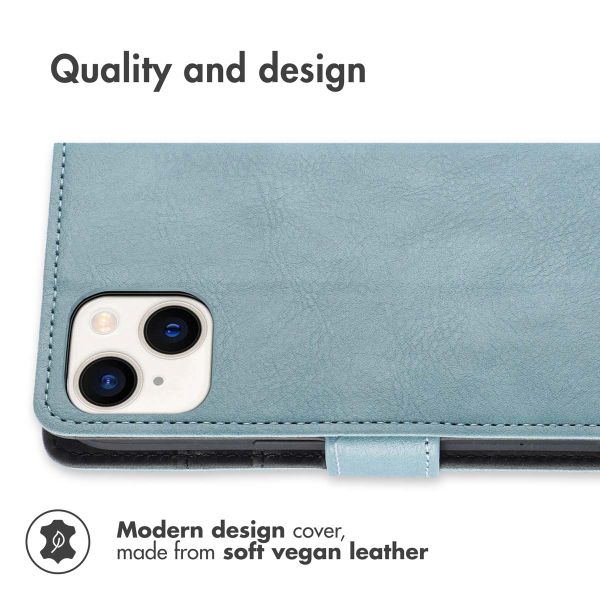 imoshion Luxury Bookcase Apple iPhone 15 - Light Blue