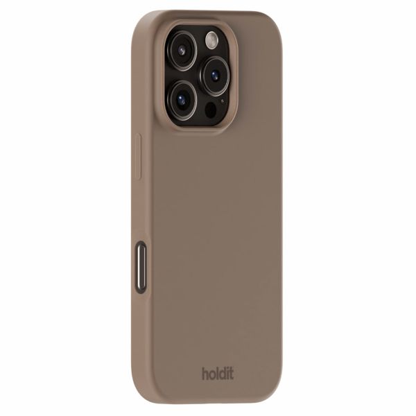 Holdit Silicone Case iPhone 16 Pro - Mocha Brown