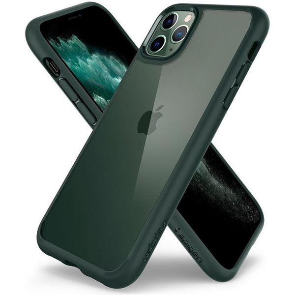 Spigen Ultra Hybrid Backcover Apple iPhone 11 Pro - Groen