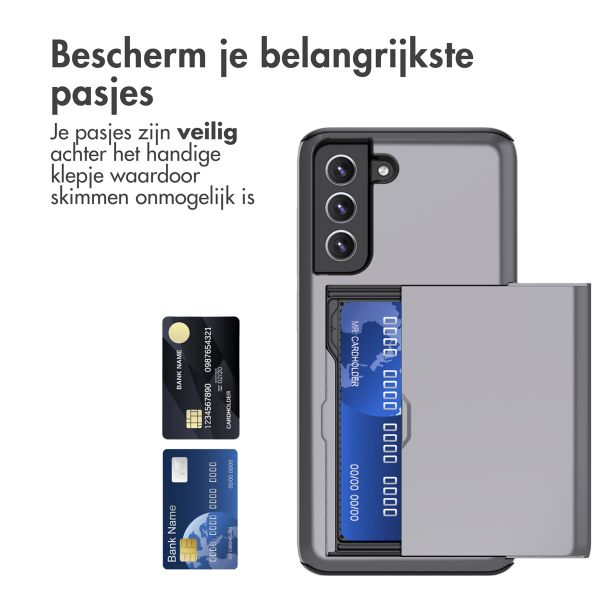 imoshion Backcover met pasjeshouder Samsung Galaxy S21 FE - Grijs