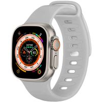 imoshion Siliconen bandje Apple Watch Series 1-10 / SE / Ultra (2) - 42/44/45/46/49 mm - Lichtgrijs