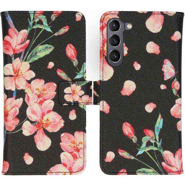 imoshion Design Softcase Bookcase Samsung Galaxy S23 Plus - Blossom Black