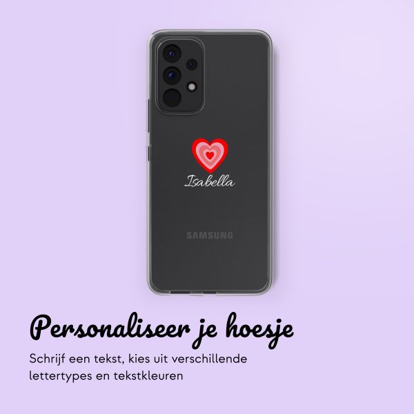 Hoesje met eigen foto en/of tekst Samsung Galaxy A53 - Hartje