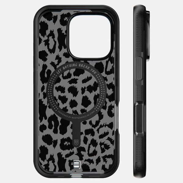 BodyGuardz Ace Pro MagSafe Backcover Apple iPhone 16 Pro - Black / Leopard