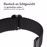 imoshion Nylon geweven bandje Samsung Galaxy Watch 7 40/44 mm - Zwart