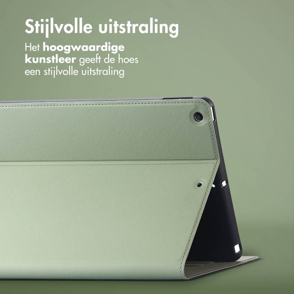 Accezz Classic Tablet Case Apple iPad 9 (2021) 10.2 inch / iPad 8 (2020) 10.2 inch / iPad 7 (2019) 10.2 inch - Groen