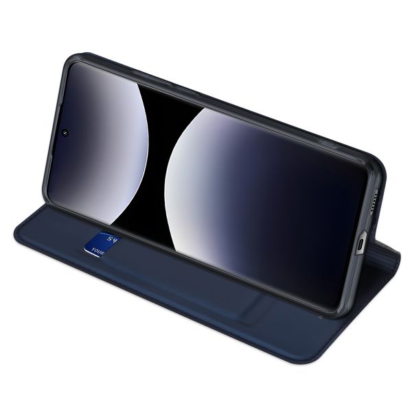 Dux Ducis Slim Softcase Bookcase Xiaomi Redmi Note 14 Pro (4G) - Donkerblauw