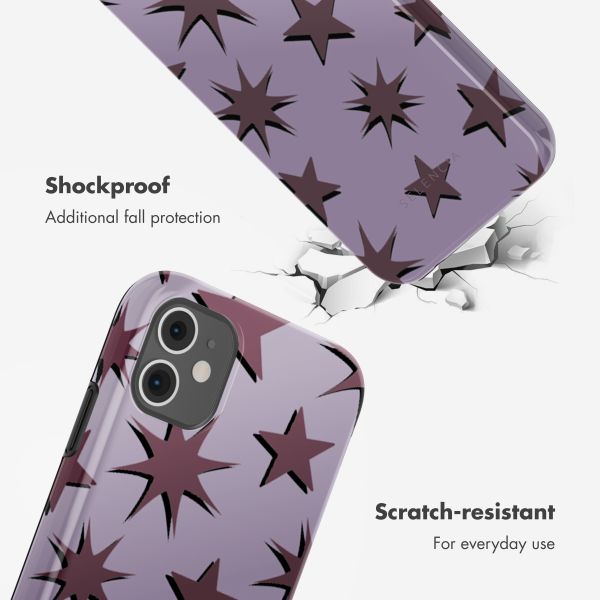 Selencia Vivid Back Cover Apple iPhone 11 - Stars Plum Lilac