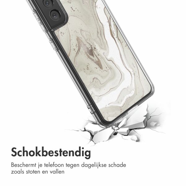 imoshion Design hoesje Samsung Galaxy S21 FE - Sandy Marble