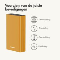 imoshion Ultra Series Aluminium Powerbank 20.000 mAh - Quick Charge en Power Delivery - Goud