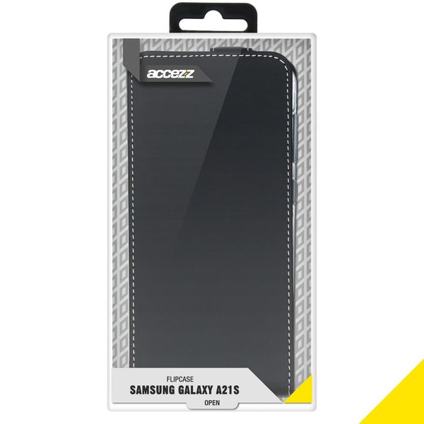 Accezz Flipcase Samsung Galaxy A21s - Zwart