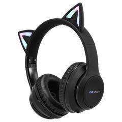 imoshion Draadloze Kinderkoptelefoon LED Light Cat Ear - Met AUX kabel - Zwart