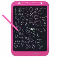 imoshion LCD Tekentablet voor kinderen - Met kleurenscherm en 2 pennen - Hot Pink