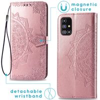 imoshion Mandala Bookcase Samsung Galaxy M31s - Rosé Goud
