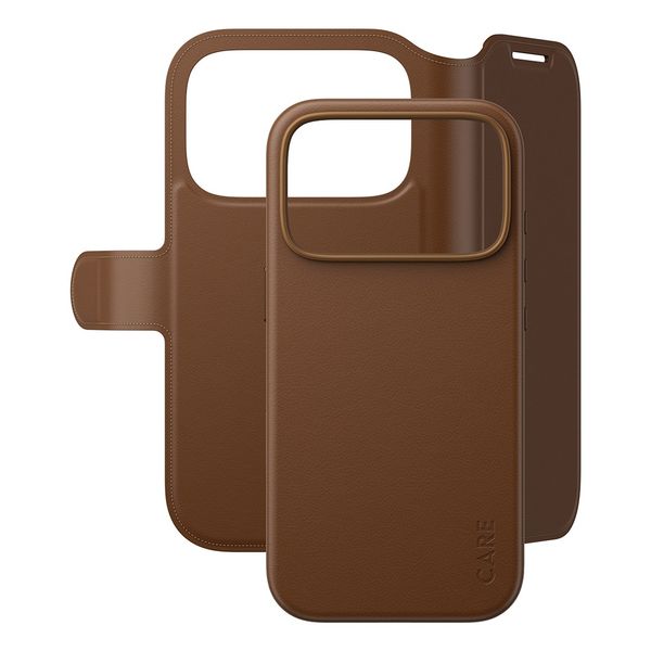 CARE by PanzerGlass Tango 2 in 1 Wallet Case MagSafe Apple iPhone 18 Pro / 17 Pro - Bruin