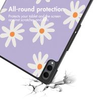 imoshion Design Trifold Bookcase Samsung Galaxy Tab S11 Ultra - Flowers Distance