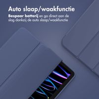 Accezz Smart Silicone Bookcase Apple iPad Air 11 inch (2025) M3 / (2024) M2 / Air 5 (2022) / Air 4 (2020) - Donkerblauw