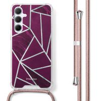 imoshion Design hoesje met koord Samsung Galaxy A55 - Bordeaux Graphic