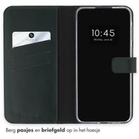 Selencia Echt Leren Bookcase Samsung Galaxy A57 (5G) - Groen
