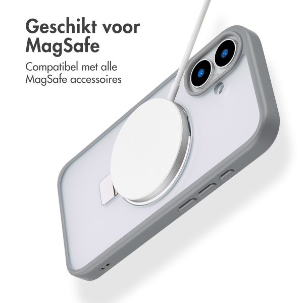 Accezz Ring Stand Backcover met MagSafe iPhone 16 - Grey