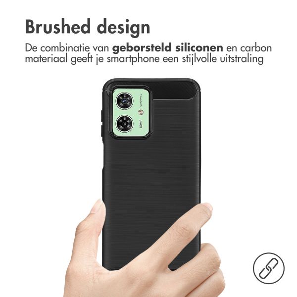 imoshion Brushed Backcover Motorola Moto G54 - Zwart