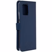 Selencia Echt Lederen Bookcase Samsung Galaxy S10 Lite - Blauw