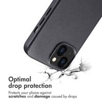 Accezz Leather Back Cover with MagSafe Apple iPhone 13 - Onyx Black
