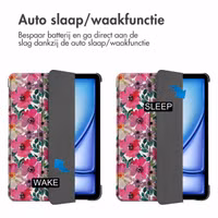 imoshion Design Trifold Bookcase Apple iPad Air 13 inch (2025) M3 / (2024) M2 - Floral Water Color