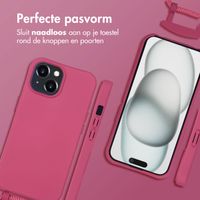 imoshion Color Backcover met afneembaar koord MagSafe Apple iPhone 15 - Raspberry