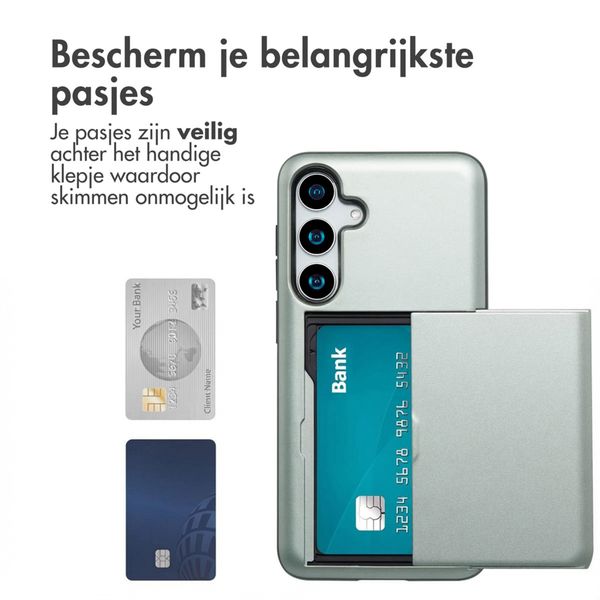 imoshion Backcover met pasjeshouder Samsung Galaxy S25 Plus - Groen