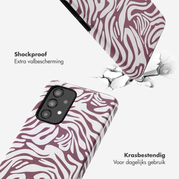 Selencia Vivid Tough Backcover Samsung Galaxy A53 - Trippy Swirl Dark Rose