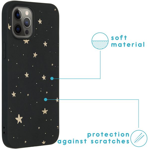 imoshion Design hoesje iPhone 12 Pro Max - Stars Gold