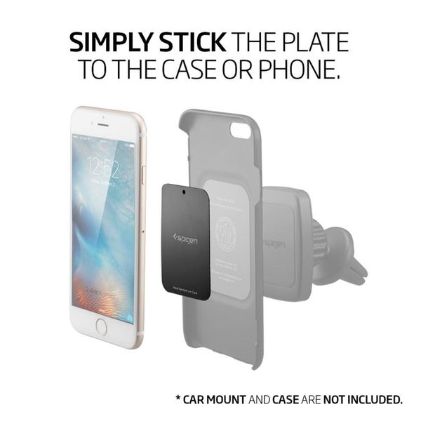 Spigen Kuel Car Mount Metal Plates - Zwart