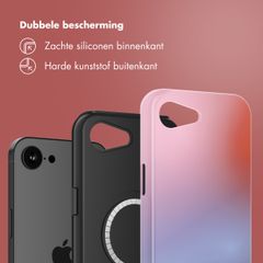 Selencia Vivid Backcover met MagSafe Apple iPhone 16e - Gradient Soft Blush