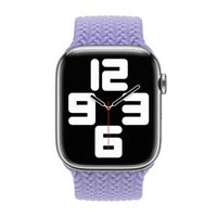 Apple Gevlochten solobandje Apple Watch | 44/45/46/49 mm - Maat 7 - Lavender