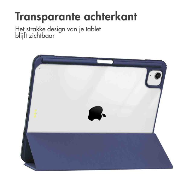 imoshion Trifold Hardcase Bookcase iPad Air 13 inch (2024) M2 - Donkerblauw