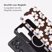 Selencia Vivid Backcover met MagSafe Samsung Galaxy S26 Ultra - Choco Flower Pop