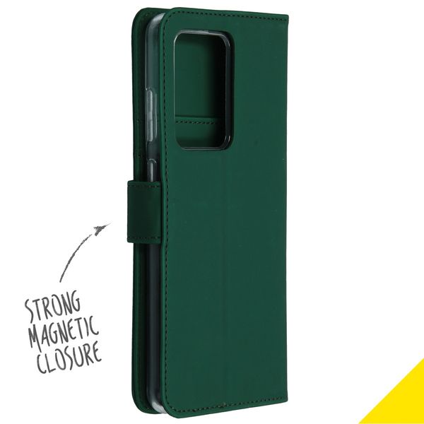 Accezz Wallet Softcase Bookcase Samsung Galaxy S20 Ultra - Groen