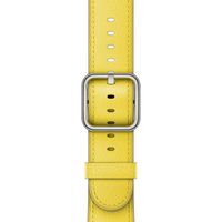 Apple Leather Band Classic Buckle Apple Watch Series 1 t/m 9 / SE (38/40/41 mm) | Series 10 / 11 (42 mm) - Spring Yellow