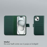 Selencia Olyn Uitneembare Bookcase met MagSafe Apple iPhone 15 - Groen
