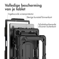 Accezz Rugged Backcover met schouderstrap Samsung Galaxy Tab A8 - Zwart