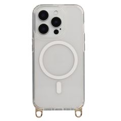 Selencia Rivièra MagSafe Backcover met afneembare haakjes Apple iPhone 15 Pro - Transparant