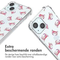 imoshion Design hoesje met koord Apple iPhone 15 - Crab Watercolor