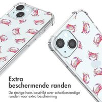 imoshion Design hoesje met koord iPhone 15 - Crab Watercolor