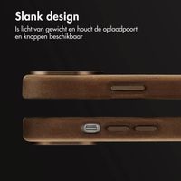 Accezz Vintage Leather Magsafe Backcover Apple iPhone 14 - Rustic Brown