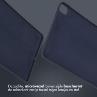 Accezz Liquid Silicone Backcover met penhouder iPad Pro 12.9 (2022) / Pro 12.9 (2021) / Pro 12.9 (2020) - Donkerblauw